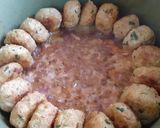 Une image de l'étape 4 de Boulettes de poulet haché en sauce crémeuse.