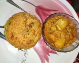 নিরামিষ পোলাও আলুর দম (niramish polao and alu r dom recipe in bengali) রেসিপি ধাপ - 4 ছবি