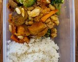 Foto del paso 7 de la receta Wok de verduras con pavo y un toque a cacahuete 🥜