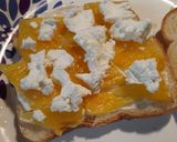 A picture of step 2 of Black Forest Ham with Pineapple and Goat Cheese.