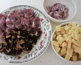 A picture of step 1 of Homemade Changhua Ba-wan (Taiwanese Meatballs).