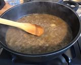 Une image de l'étape 8 de Soleil de fondue de poireaux au jus de sanglier et mortadelle de Bologne.