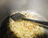 A picture of step 1 of Alu Tahari (Aloo rice).