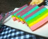 Foto langkah ke 6 dari resep Rainbow Cake Kukus Putih Telur.
