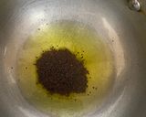 A picture of step 6 of Besan khaman.
