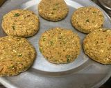 A picture of step 4 of Lentil, cereal, chickpeas mixed patties.