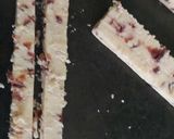 A picture of step 2 of My cheese wrapped in Pepperoni and Savoury Crackers 🤩.