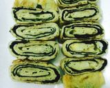 Hình bước làm 1 của món Trứng cuộn