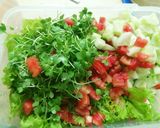 Hình bước làm 6 của món Salad ức gà rau quả