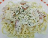 Foto langkah ke 4 dari resep Fettucine Carbonara.