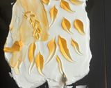 Hình bước làm 4 của món Dùng Cream Cheese trang trí bánh (cheese cake decoration)