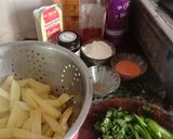 A picture of step 2 of Honey Chili Potato.