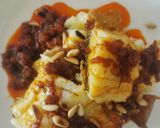 Foto del paso 7 de la receta: Bacalao en salsa de sobrasada y miel con puré de patatas
