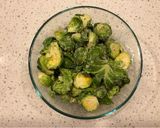 A picture of step 3 of Roasted Brussel Sprouts.