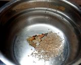 A picture of step 2 of Quinoa pulao.