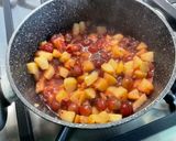 Une image de l'étape 5 de Compote de coings et groseilles à la vanille.