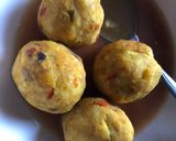 A picture of step 7 of Yam balls.