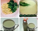 Hình bước làm 7 của món Sữa đậu nành lá dứa
