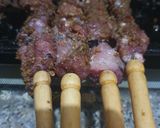A picture of step 5 of Tsire (suya).