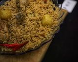 A picture of step 6 of Leftover Salan ka Pulao.
