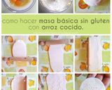 Foto del paso 1 de la receta: Masa básica con arroz cocido (SIN GLUTEN) para hacer pan, crackers, rapiditas y grisines (ECONÓMICA)