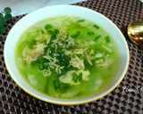 Hình bước làm 3 của món Canh bí xanh nấu gà và tép khô