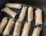 Une image de l'étape 4 de Cigares aux amandes à l’air fryer.