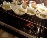 Pas rețetă Tarte din dovlecei, umplute cu crema din brânză frământată 3 fotografie