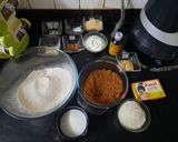 A picture of step 1 of Wheat Jaggery cake twist with sesame seed.