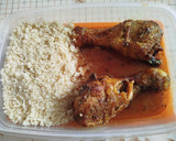 Foto del paso 10 de la receta: Muslitos de pollo especiados con cuscús en Airfryer o al horno
