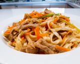 沙茶豬肉炒麵的食譜步驟7照片
