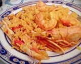 A picture of step 9 of Baked Seafood Paella.