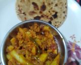 A picture of step 1 of Parantha roll.