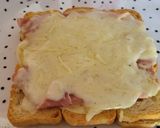 Foto del paso 5 de la receta: Tosta de minitostas con queso, jamón y aguacate