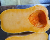 Foto del paso 1 de la receta: Calabaza rellena con espinaca, brócoli y arroz