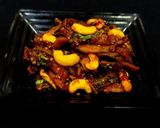 A picture of step 5 of Kaju Karela Sabji.