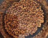 A picture of step 1 of Kala Chana.