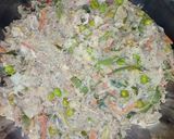 A picture of step 4 of Chinese roll.