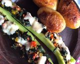 Foto del paso 8 de la receta: Ají relleno de espinaca con papas salteadas