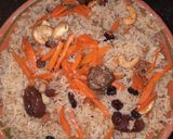 A picture of step 6 of Afghani meatballs pulao.