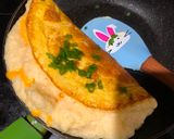 Hình bước làm 4 của món Trứng bồng bềnh (Souffle omelette)