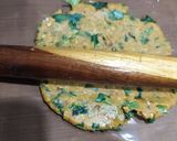 A picture of step 6 of Methi leaves pearl millet flour Dhebra.