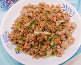 Hình bước làm 3 của món Thịt băm rang mặn ngọt