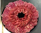 Une image de l'étape 3 de Carpaccio de betteraves schiogga chiffonnade de jambon cru de la forêt noire.