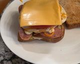 A picture of step 3 of Egg Benjo Sandwich 🥪.