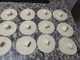 Empanaditas de puerro y panceta ahumada en freidora de aire