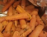 A picture of step 3 of European grilled carrots.