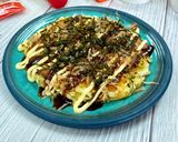 รูปขั้นตอนการทำที่ 9 ของ พิซซ่าญี่ปุ่น (Okonomiyaki) 🥓