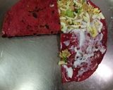 A picture of step 6 of Protein Loaded Cheesey Egg Stuffed Beetroot Paratha Tortilla Wrap.