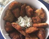 A picture of step 5 of Salmon fingers.